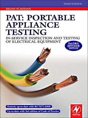 cover image of PAT: Portable Appliance Testing